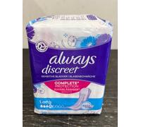 Always Discreet Lot de 20 serviettes hygiéniques d'incontinence pour femme - Protection forte que vous ne sentirez à peine