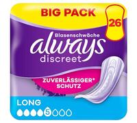 Always Discreet Lot de 26 serviettes d'incontinence pour femme Protection complète Incroyable discrétion