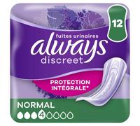 Always Discreet Normal Serviettes 12 Pièces