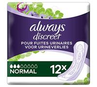 Always Discreet Normal Serviettes Pour Fuites Urinaires x12