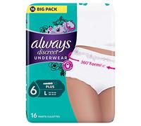 Always Discreet Plus Culottes Pour Fuites Urinaires - L x16