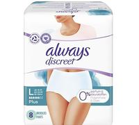 always Discreet Plus Lot de 8 couches d'incontinence Taille L