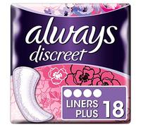 Always Discreet Protège Slips + pour Fuites Urinaires x 18 Retiennent les Odeurs/l’Humidité/Evitent les Fuites