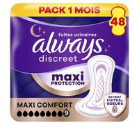 Always Discreet Serviette Incontinence Maxi Protection x48