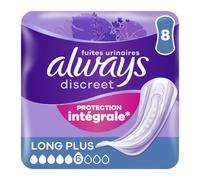 Always Discreet - Serviettes d'incontinence Ultimate Long Plus - lot de 8