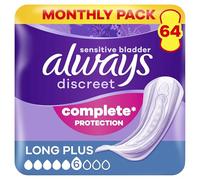 Always Discreet Serviettes Incontinence Long Plus x64 Pack 1 Mois
