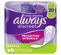 Always Discreet Serviettes Pour Fuites Urinaires Femmes Small 20 Serviettes Protection Intégrale*. Discrétion Incroyable
