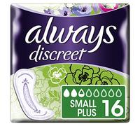Always Discreet Small Plus Lot de 2 paquets de 16 protège-slips pour fuites urinaires légères