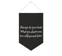 Always Do Your Best. What You Plant Now, You Will Harvest Later Bannière en toile de motivation 25,4 x 38,1 cm à suspendre au mur pour chambre à coucher, chambre d'enfant, décoration d'intérieur