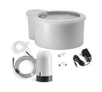 Always Full Ensemble bol d'eau et pompe à bouteille pour animaux de compagnie de 17,8 cm, auto-rechargeable, eau filtrée propre, surveillance de l'hydratation activée par application, mise à niveau