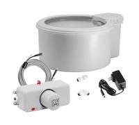 Always Full Ensemble bol d'eau et unité murale pour animaux de compagnie de 22,9 cm - Auto-rechargeable, eau filtrée propre, connexion facile à la maison, suivi de l'hydratation activé par application