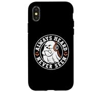 Always Heard Never Seen Dispatch Fantôme Effrayant d'halloween Coque pour iPhone X/XS