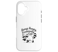 Always Hungry CuteTrash Panda Funy Raccoon Meme Coque pour iPhone 16