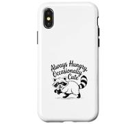 Always Hungry CuteTrash Panda Funy Raccoon Meme Coque pour iPhone X/XS