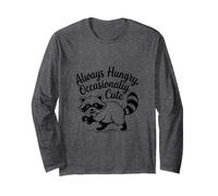 Always Hungry CuteTrash Panda Funy Raccoon Meme Manche Longue