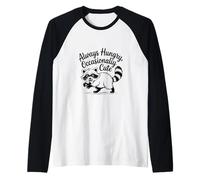 Always Hungry CuteTrash Panda Funy Raccoon Meme Manche Raglan