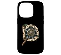 Always Hunting for Clues Escape Room Mystery Coque pour iPhone 14 Pro