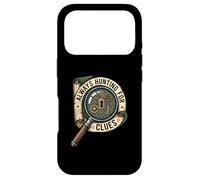 Always Hunting for Clues Escape Room Mystery Coque pour iPhone 17 Pro