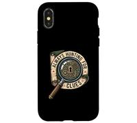 Always Hunting for Clues Escape Room Mystery Coque pour iPhone X/XS