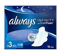 Always Infinity Night Size 3 serviettes hygiéniques pour la nuit 10 pcs