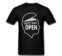 Always Keep it Open Brain Free Thinker Freedom Anarchy Power T Shirt Tee Unisex.png Black 3XL