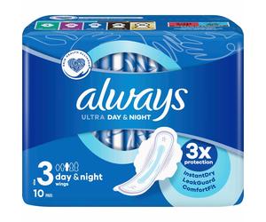 Always Lingettes Ultra Day & Nuit 10uts