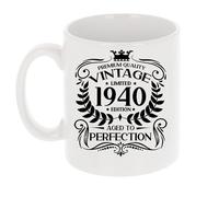 Always Looking Good Tasse à café vintage 1940 « Aged to Perfection » - Cadeau pour les amateurs de café - Tasse à thé pour les 85 ans - Tasse à café amusante - Cadeau pour homme ou femme