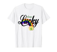 Always Lucky - Pot de pièces avec Un Arc-en-Ciel T-Shirt Graphique avec Valeur