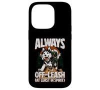 Always Off-Leash At Least In Spirit Dog Randonnée Chien Coque pour iPhone 14 Pro