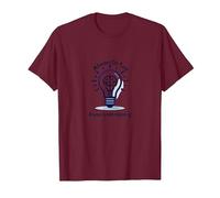 Always on Task Always Understanding Brain Light Bulb T-Shirt, Homme, Marron, L