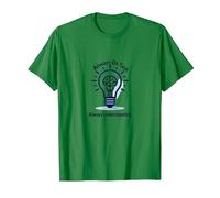 Always on Task Always Understanding Brain Light Bulb T-Shirt, Homme, Vert Kelly, M
