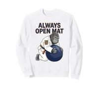 Always Open Mat BJJ Gorilla Jiu Jitsu brésilien Humour Sweatshirt