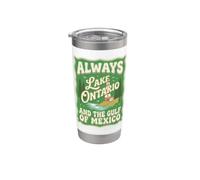 Always Phare de voyage vintage du lac Ontario et du golfe du Mexique Gobelet isotherme en acier inoxydable double paroi