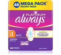 Always Platinum Normal Size 1 serviettes hygiéniques avec ailes 48 pcs