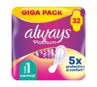 Always Platinum - Serviettes Hygiéniques Normal Plus GP - 32 unités