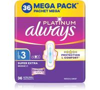 Always Platinum Super Extra Size 3 serviettes hygiéniques avec ailes 36 pcs