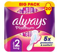 Always Platinum - Ultra Long à Ailettes Taille-2 - Lot de 20