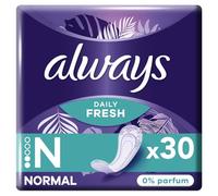 ALWAYS - Protège-slips Quotidien Normal, Fraîcheur Sans Parfum, Confort Invisible (Pack 30) - lot de 8 - Vendu par Lot