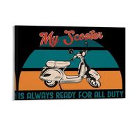 Always Ready For All Duty Poster sur toile pour décoration murale de bureau 50 x 75 cm