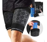Always Ready, manchon de soutien de compression de cuisse (2 par paquet) avec pack de gel chaud et froid pour ischio-jambiers et quadriceps, hommes et femmes, compression (L)
