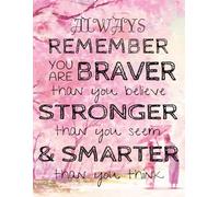 Always Remember You are Braver than you believe - Stronger than you seem & Smarter thank you think: Aesthetic Anime Inspirational Journal - Notebook ... ... Journals - Notebooks for Women & Girls)