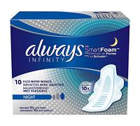 Always Serviettes Hygiéniques Night avec Ailettes X 10 - Lot de 2