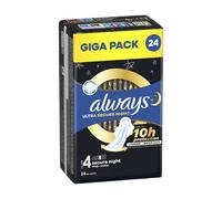 Always Serviettes Hygiéniques Ultra Nuit Sécurité - 24 serviettes