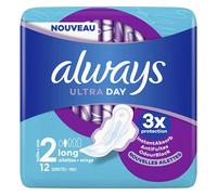 Always Serviettes Ultra Long Plus avec Ailettes 12 unités