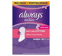 Always Soft Like Cotton Normal Fresh Lot de 4 packs de 58 protège-slips