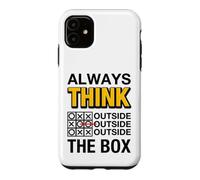 Always Think Outside The Box Illustration Graphic Designs Coque pour iPhone 11