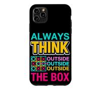 Always Think Outside The Box Illustration Graphic Designs Coque pour iPhone 11 Pro Max