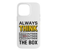 Always Think Outside The Box Illustration Graphic Designs Coque pour iPhone 14 Pro Max