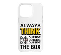Always Think Outside The Box Illustration Graphic Designs Coque pour iPhone 15 Pro Max