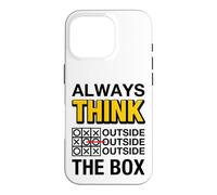 Always Think Outside The Box Illustration Graphic Designs Coque pour iPhone 16 Pro